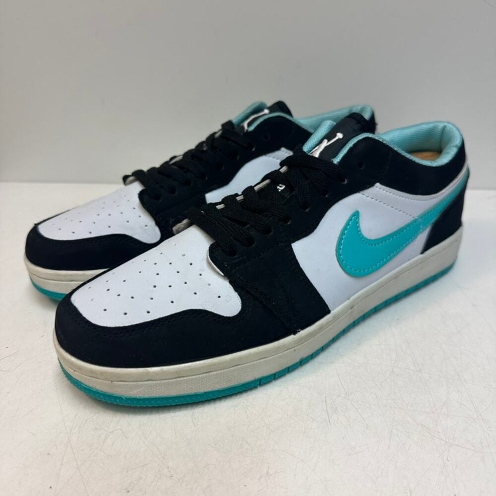 VERY GOOD Nike Air Jordan 1 Low Island Green Teal Tiffany Blue Streetwear US 9.5